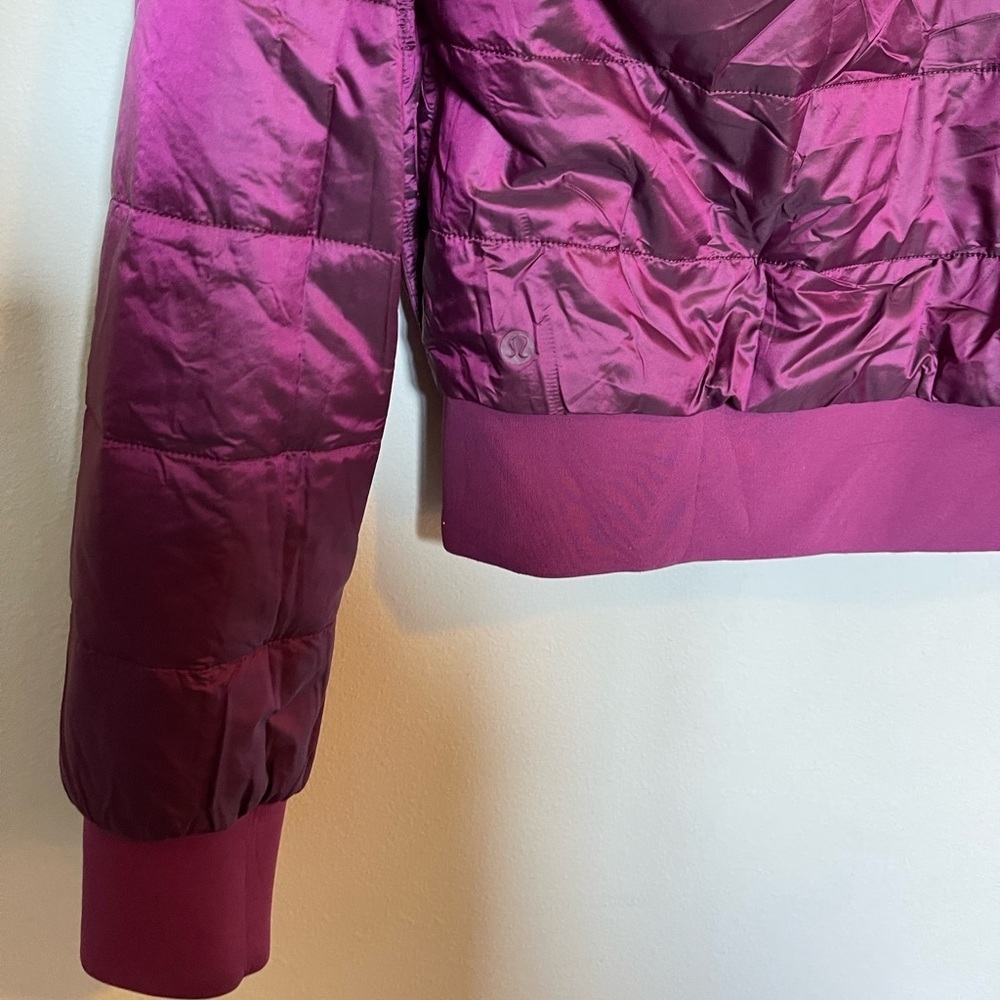 Lululemon Reversible Bomber in Magenta - Picture 9 of 10